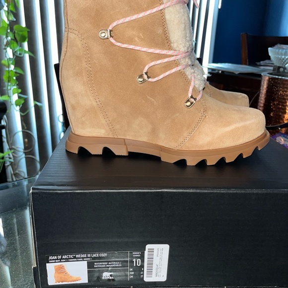 Brand new super cute wedge booties. - Picture 2 of 5